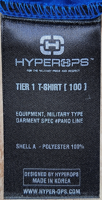 하이퍼옵스 블루 티셔츠 잘 받았습니다.