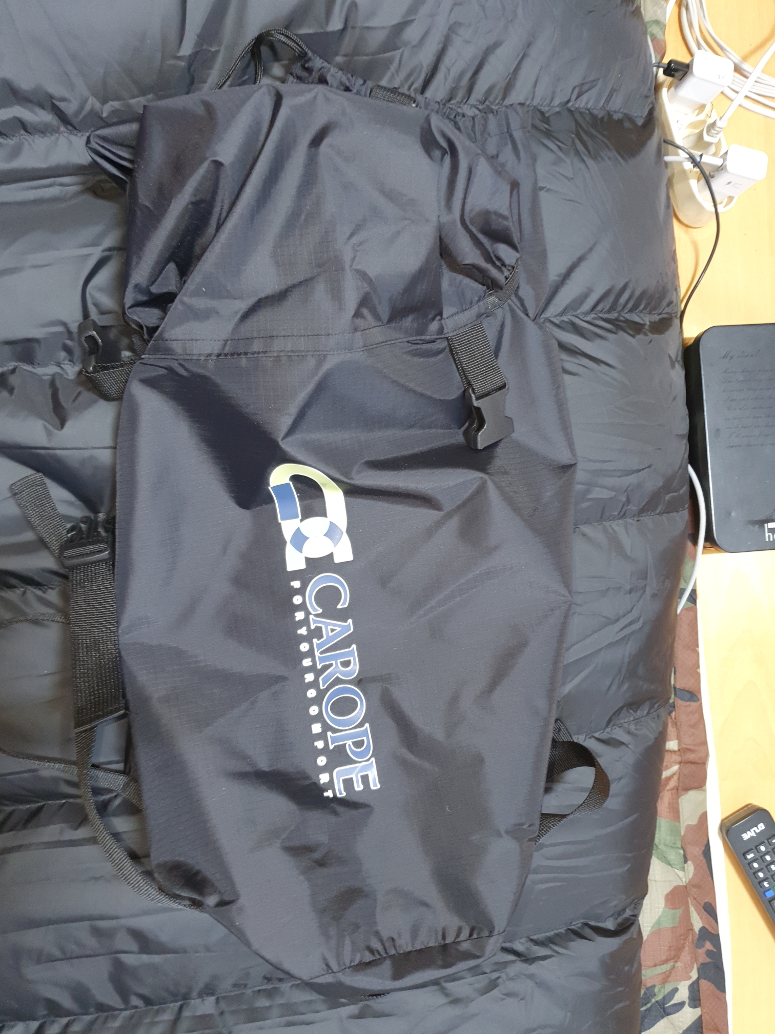 오리털침낭 드디어 도착했네요.