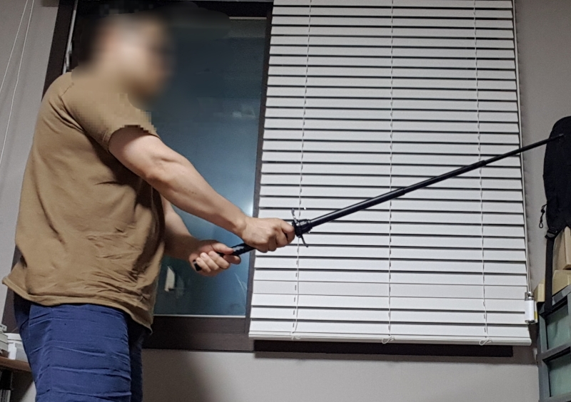 일반 목검과 길이가 비슷합니다.