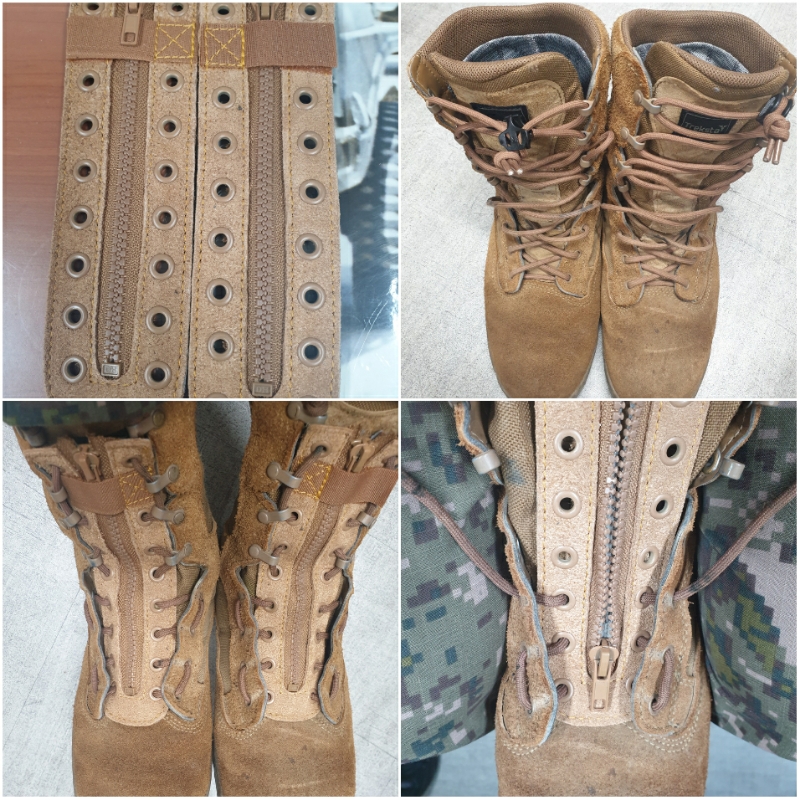 코요테 브라운 지퍼 장착기