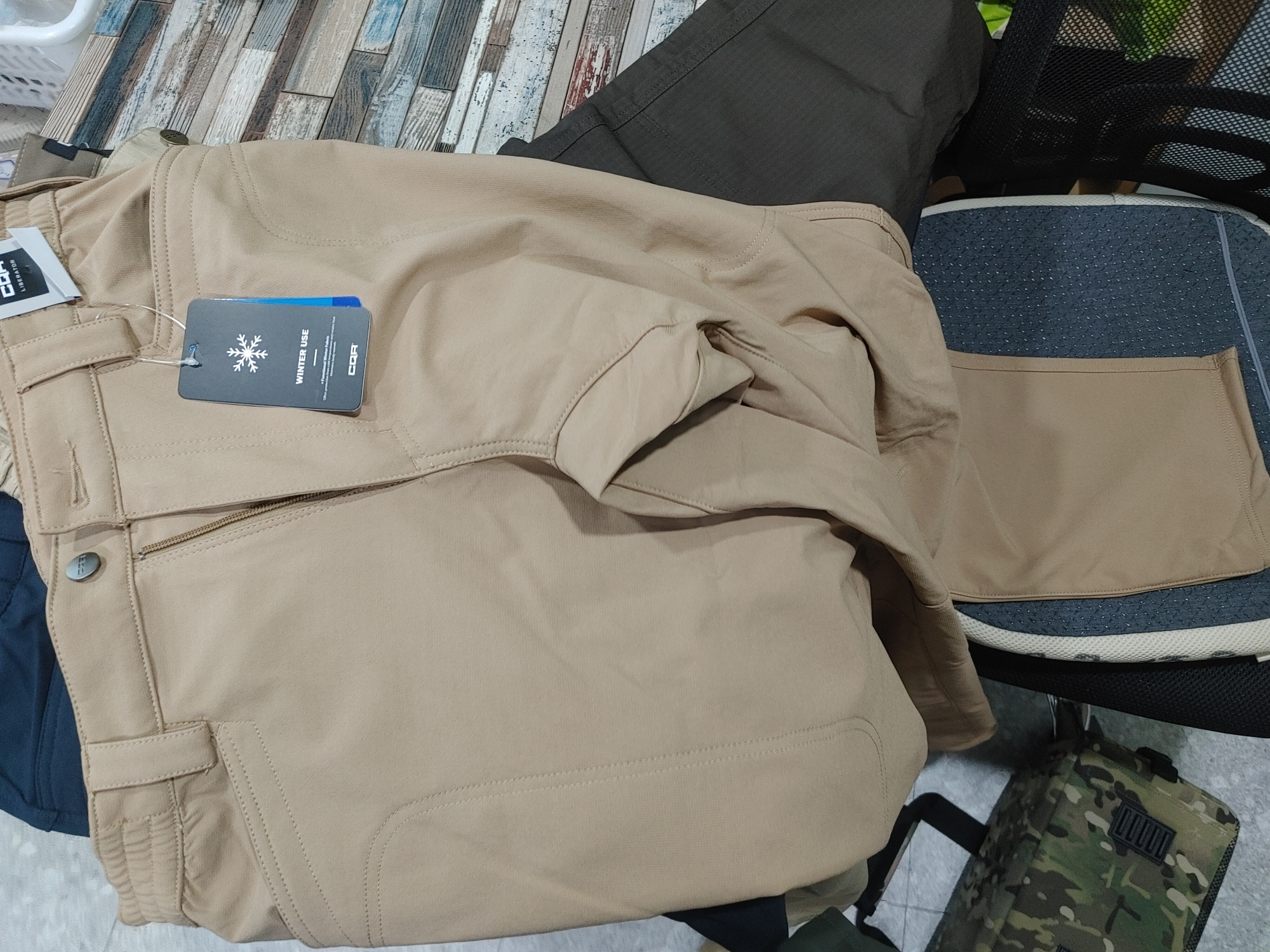 받자마자 입어봤는데,