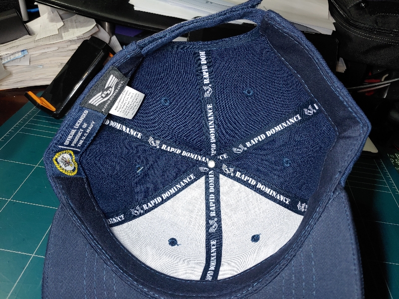 보내주신 라피드 도미넌스 해군 모자 잘 받았습니다.