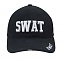 [Rothco] Deluxe Black Low Profile Cap - 로스코 SWAT(정면 2로고)