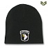 [Rapid Dominance] Military Logo Cuffless Beanies 101th Airborne Black - 라피드 도미넌스 미공수 101st 비