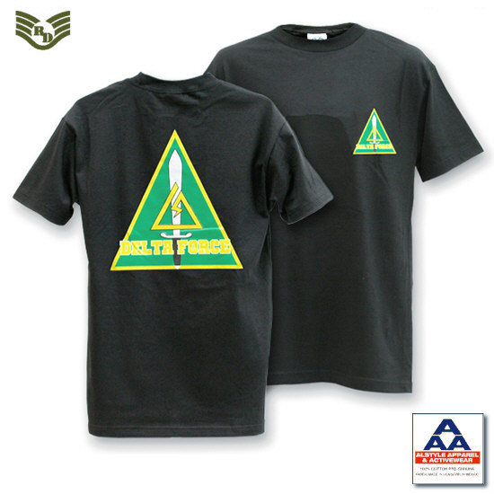 라피드 도미넌스(Rapid Dominance) [Rapid Dominance] Military Ts Delta Force Black - 라피드 도미넌스 델타포스 티셔츠