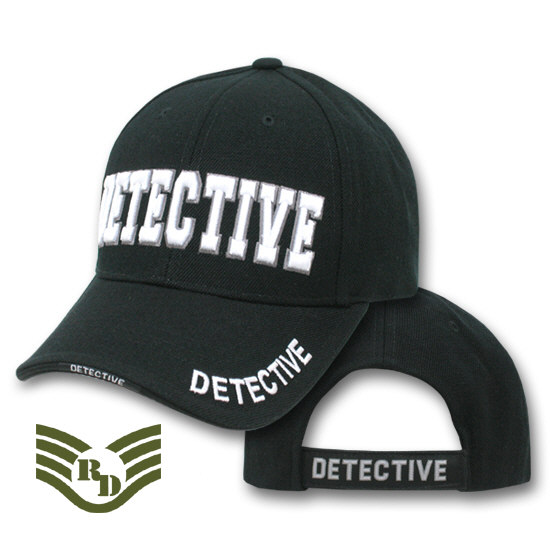 라피드 도미넌스(Rapid Dominance) [Rapid Dominance] JW- Embroidered Law Enforcement Caps. Detective Black - 라피드 도미넌스 디텍디브 캡모자