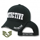 [Rapid Dominance] JW- Embroidered Law Enforcement Caps. Detective Black - 라피드 도미넌스 디텍디브 캡모자