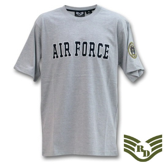 라피드 도미넌스(Rapid Dominance) [Rapid Dominance] R17 Applique Text Military T-Shirts 001. Air Force - 라피드 도미넌스 미공군 아플리케 티셔츠