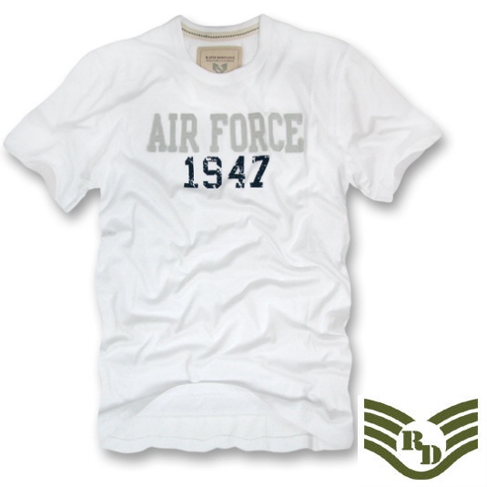 라피드 도미넌스(Rapid Dominance) 라피드 도미넌스 씰비치 미공군 슬림핏 티셔츠 (화이트)