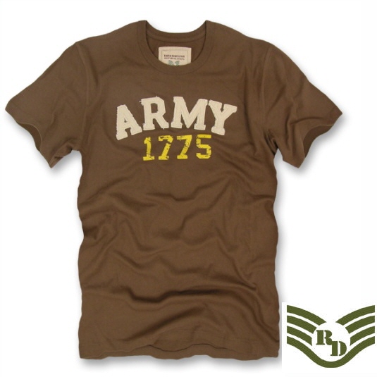 라피드 도미넌스(Rapid Dominance) 라피드 도미넌스 미육군 브라운 슬림핏 티셔츠 (브라운)