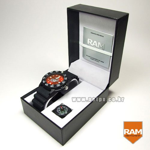 램 인스트루먼트(RAM Instrument) [RAM] US Marine Dive Watch RED (RAW411D36) - 미해병 다이브 와치 레드