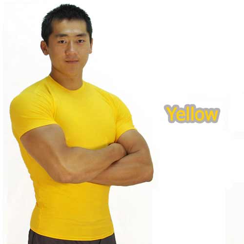 기타브랜드(ETC) [창고정리 땡처리] Tactical Form Fit S/S Crew Yellow - 퍼포먼스 핏트 크루 옐로우