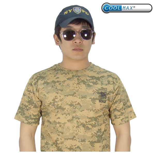 레플리카(Replica) [COOLMAX] Seals MARPAT Desert T-Shirt - 쿨맥스 씰 반팔 티셔츠 미해병 사막 픽셀무늬