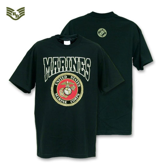 라피드 도미넌스(Rapid Dominance) [Rapid Dominance] Military Ts Marines Black 미해병 앵카 티셔츠(블랙 Text)