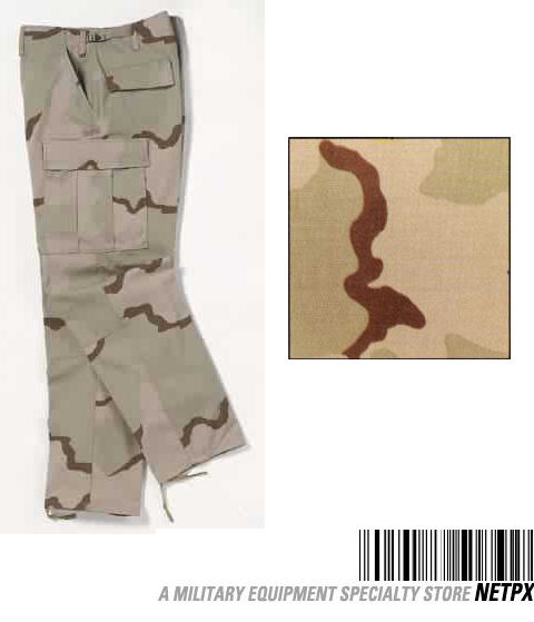 미군부대(GI) 오리지널 BDU Trouser Ripstop - 3 Desert Camo (사막3색바지)