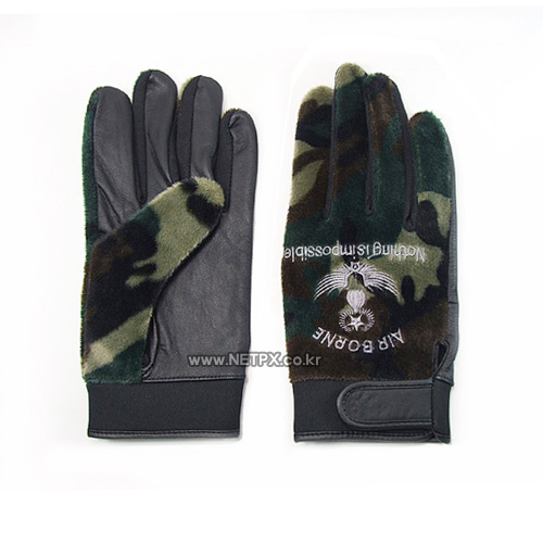 기타브랜드(ETC) Camo Fur Airborne Tactical Glove - 국방얼룩 인조털 공수 전술장갑