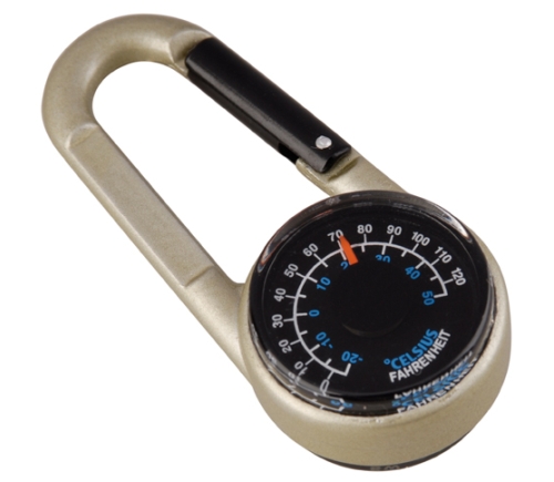 몽키스(Munkees) [Munkees] 3135 Carabiner Compass Thermometer - 몽키스 3135 카라비너 나침반 온도계 양면 (70mm)