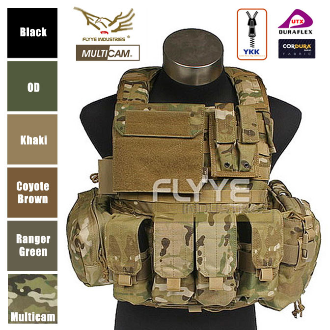플라이예(Flyye) [FLYYE]  VT M005 - Force Recon Vest with Pouch Set 포스리콘 베스트 파우치 셋트(멀티캠)