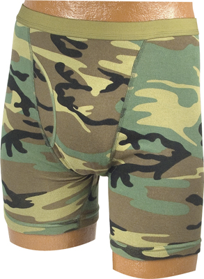 로스코(Rothco) [Rothco] Men is Woodland Camo Boxer Briefs - 로스코 우드랜드 박스 팬티