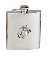[Rothco] Marine Corps Logo Stainless Steel Flask - 로스코 미해병 스텐인리스 술병