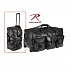 [Rothco] 25inch Black Leather Patchwork Wheeled Duffle Bag - 로스코 25인치 블랙 패치웍 여행용 가방