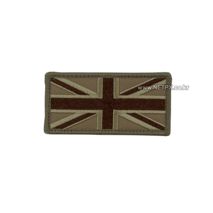 지브이 택티컬(GV Tactical) TAN Color Union Flag Patch - 탄색 영국군 벨크로 패치