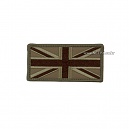 TAN Color Union Flag Patch - 탄색 영국군 벨크로 패치