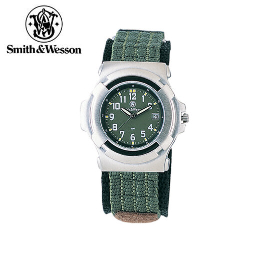 스미스앤웨슨(Smith&Wesson) [Smith & Wesson] SWW-11-OD Olive Drab Field Watch with Nylon Band - 스미스&웨슨 OD그린 필드용 손목시계