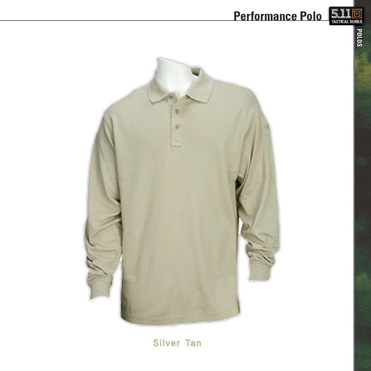 511 택티컬(511 Tactical) [5.11 Tactical] Performance Polo Long Sleeve - 퍼포먼스 폴로 긴팔 Silver Tan