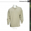 [5.11 Tactical] Performance Polo Long Sleeve - 퍼포먼스 폴로 긴팔 Silver Tan