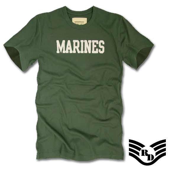 라피드 도미넌스(Rapid Dominance) 라피드 도미넌스 미해병 슬림핏 티셔츠 (올리브)