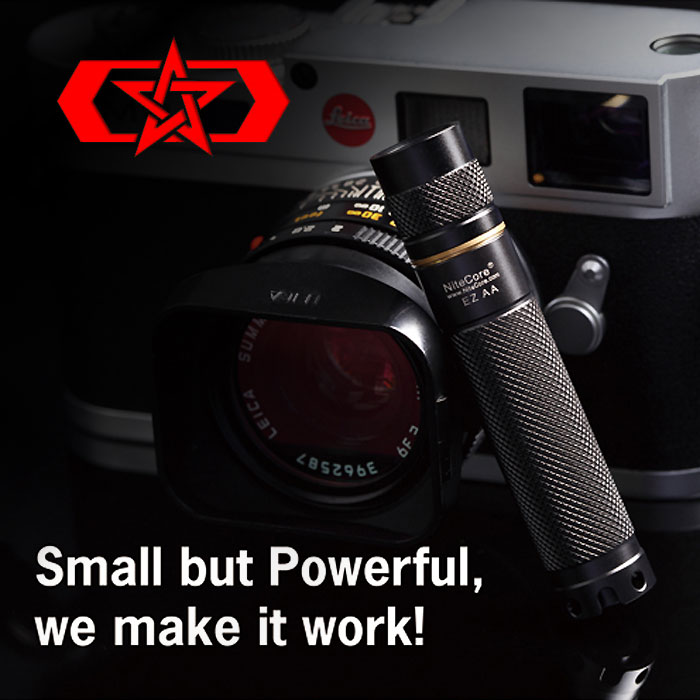 ナイトコア　EZAA NITE CORE(ナイトコア) EZ AA 無段階調光 LEDハンドライト 激安