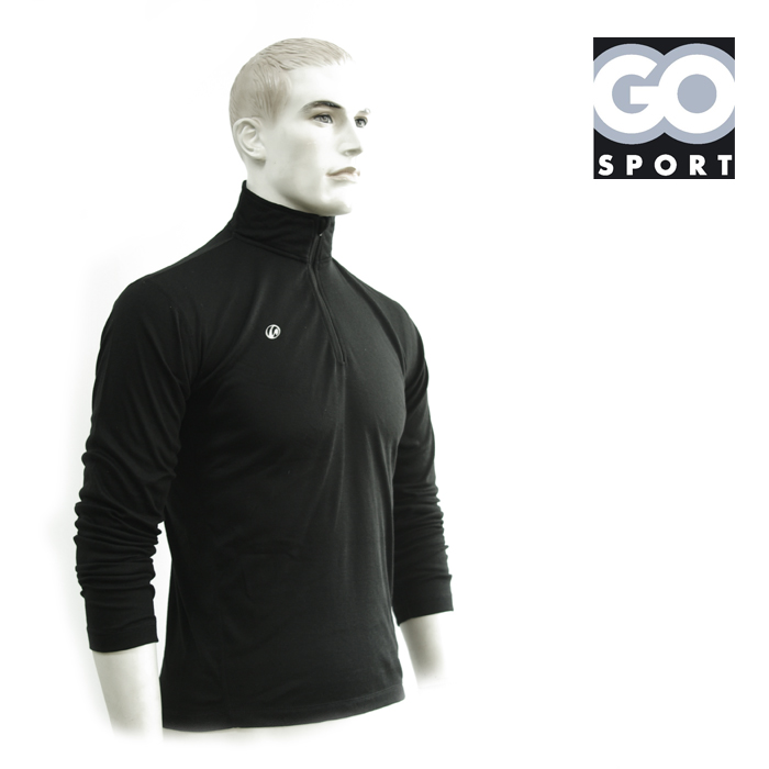 기타브랜드(ETC) [땡처리 초특가] [Go-Sport] Chamois 1/2 Zip Noir Shirts - 고스포츠 짚업 긴팔 상의