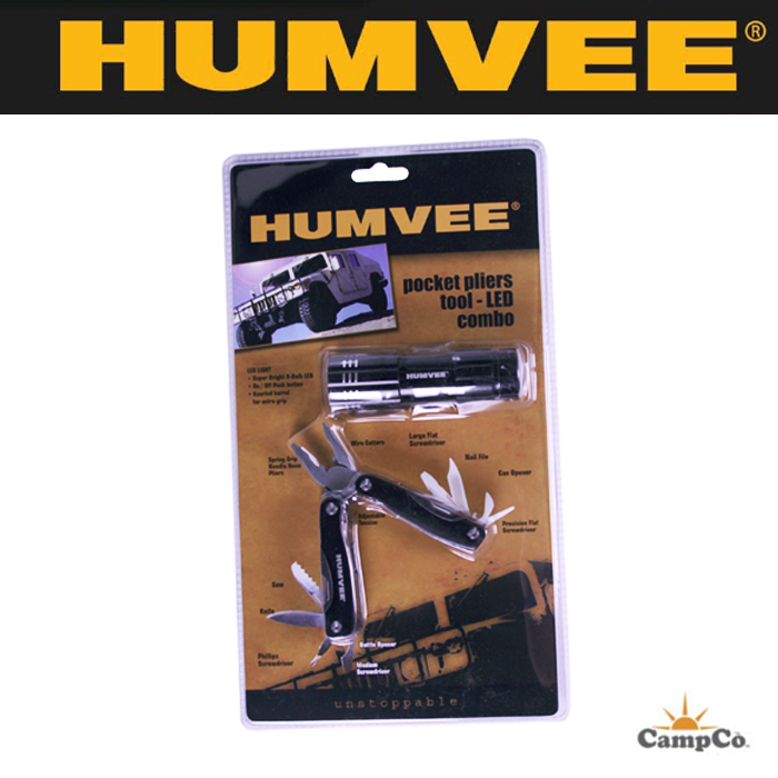 험비(Humvee) [Humvee] Pocket Pliers Tool & LED Combo Set - 험비 포켓 플라이어툴 & LED후레쉬 콤보 세트