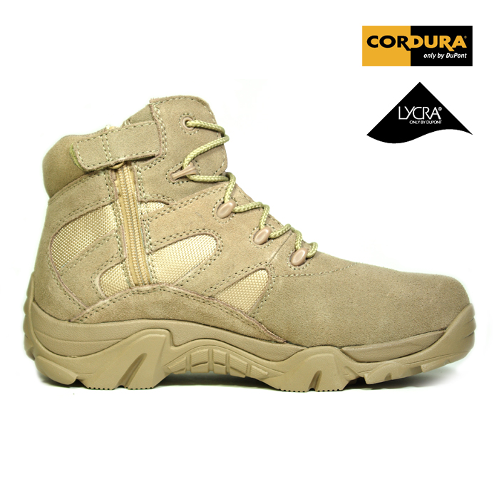 기타브랜드(ETC) Side Zip 6inch Tactical Boots (Tan) - 사이드 지퍼 6인치 택티컬 전술화 (탄색)