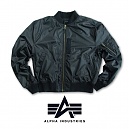 [Alpha] MA-1 Light Flight Jacket Black - 알파 MA-1 라이트 항공자켓 블랙