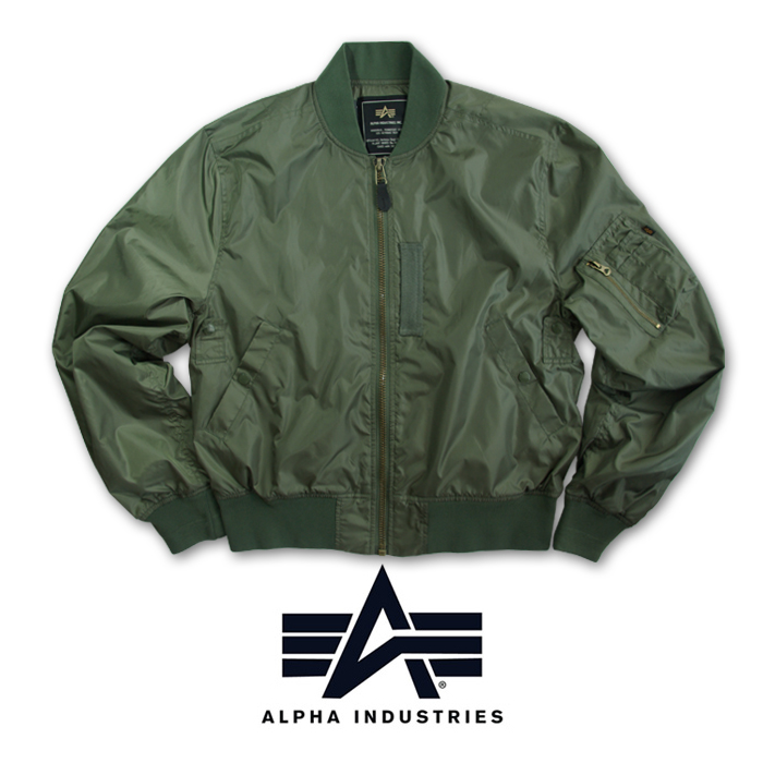 알파 인더스트리(Alpha Industries) [Alpha] MA-1 Light Flight Jacket Olive - 알파 MA-1 라이트 항공자켓 올리브