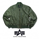 [Alpha] MA-1 Light Flight Jacket Olive - 알파 MA-1 라이트 항공자켓 올리브