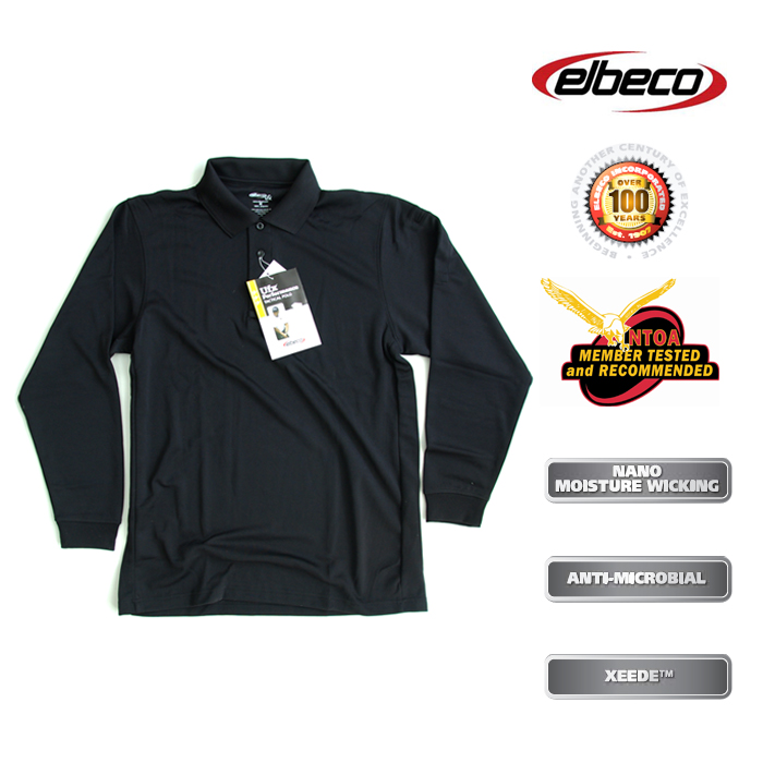 엘베코(Elbeco) [Elbeco] Ufx Tactical Polos Long Sleeve (Black) - Ufx 택티컬 폴로 긴팔 (블랙)