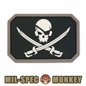 밀스펙 몽키(Mil Spec Monkey) 밀스펙 몽키 패치 파이러트 스컬 PVC 0002 (스와트)