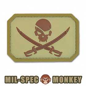 밀스펙 몽키(Mil Spec Monkey) 밀스펙 몽키 패치 파이러트 스컬 PVC 0002 (데저트)