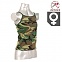 [Rothco] Womens Camo Spaghetti Strap Tank Top (Woodland) - 로스코 여성용 스파게티 민소매 탱크 탑 (우드랜드)