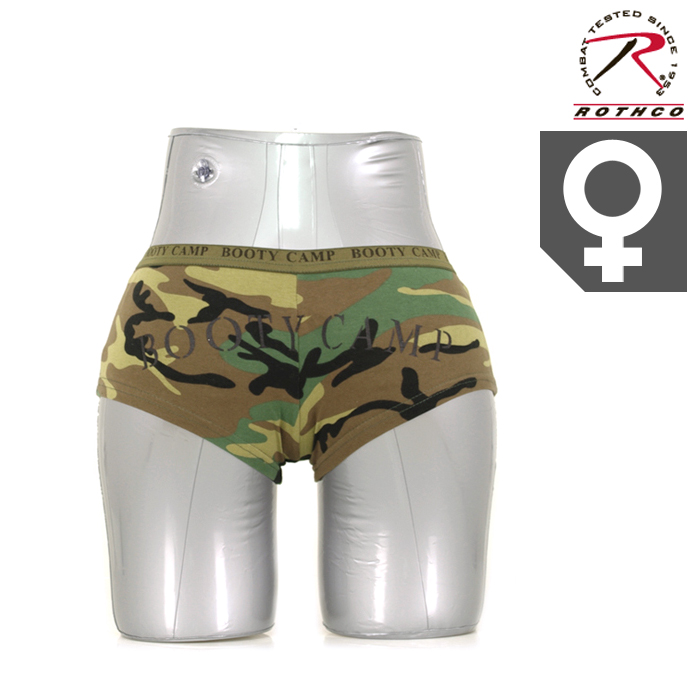 로스코(Rothco) [Rothco] Womens Woodland Booty Camp Booty Shorts - 로스코 우드랜드 부티 캠프 숏 팬츠 (여성용)