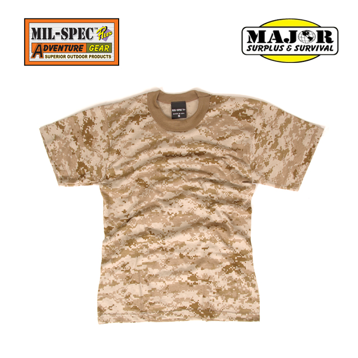 메이저 서플러스(Major Surplus) [Major Surplus&Survival] Digital T-Shirts Tan Digital - 메이져서플러스&서바이벌 미해병 사막 디지털 반팔 티셔츠