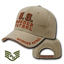 [Rapid Dominance] JW- Embroidered Law Enforcement Caps. Border Patrol (Khaki) - 국경수비대 캡모자 (카