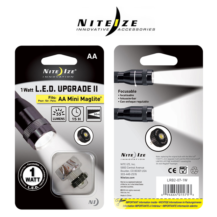 나잇아이즈(Niteize) 나잇아이즈 1 Watt LED Upgrade Kit 2 - 나잇아이즈 맥라이트 1와트 LED 업그레이드 킷 2