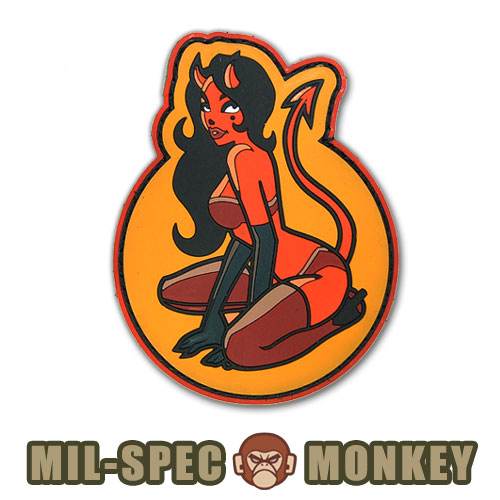밀스펙 몽키(Mil Spec Monkey) 밀스펙 몽키 패치 데블 걸 PVC 0004 (파이어)