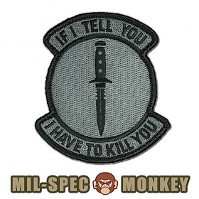 밀스펙 몽키(Mil Spec Monkey) 밀스펙 몽키 패치 이프 아이 텔 유 0071 (ACU 다크)
