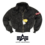 [Alpha] B-15 Nylon Flight Jacket Black - 알파 B-15 플라이트 자켓 (블랙)