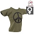 [Rothco] Women Olive Drab Peace T-Shirt - 로스코 여성용 올리브드랍 피스 로고 티셔츠